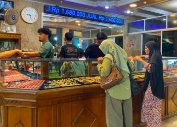Update! Harga Emas di Bengkulu Selatan Stagnan Rp1.680.000 per Gram