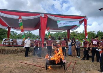 Kejari Seluma Musnahkan Barang Bukti 21 Perkara Pidana, Termasuk Narkotika dan Sajam