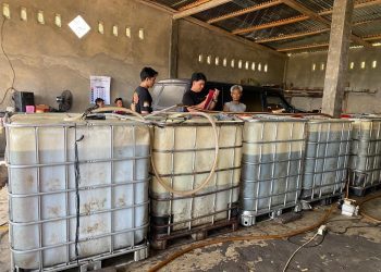 Polisi Ringkus Penimbun Biosolar, 3,5 Ton Barang Bukti Diamankan