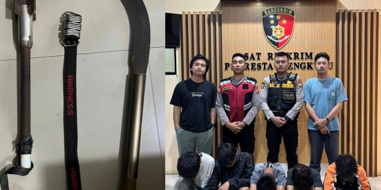 Acungkan Sajam ke Petugas Patroli, 5 Remaja Gangster Disikat Polisi