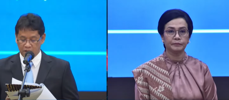 Sertijab Menteri Keuangan Baru, Sri Mulyani Menangis Minta Maaf