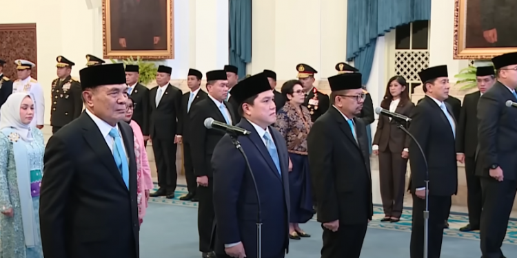 Reshuffle Jilid II, Erick Thohir Resmi Jadi Menpora, Ini 11 Nama Menteri Baru Lainnya