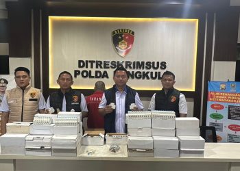 Kedapatan Jual MCB Palsu, Pengedar Diamankan Ditreskrimsus Polda Bengkulu