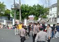 Pelajar SMA/SMK Dicegat Masuk Area Aksi Demonstrasi di Depan DPRD Provinsi Bengkulu