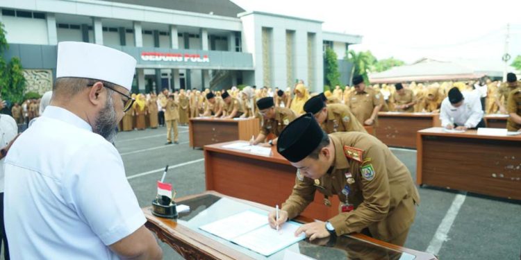ASN Pemprov Bengkulu Teken Pernyataan Tidak Melakukan Pungli dan Gratifikasi