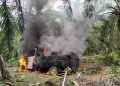 Dipakai Mencuri Sawit, Mobil Grand Max Hangus Dibakar Warga