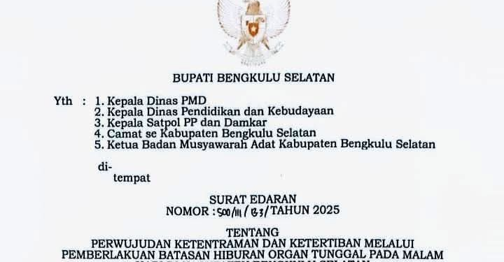 Jaga Ketertiban dan Kenyamanan, Pemkab BS Batasi Jam Hiburan Malam Organ Tunggal hingga Pukul 00.00 WIB