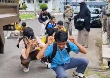 10 Pelajar di Bengkulu Terjaring Razia Satpol PP, Bolos Jam Pelajaran