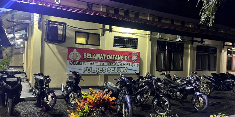 Patroli KRYD, Polres Seluma Amankan 11 Motor Berknalpot Brong