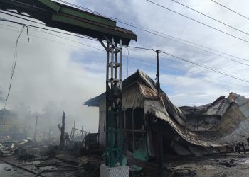 30 Lapak Pedagang di Pasar Karmia Jaya Kota Bengkulu Hangus Dilahap Si Jago Merah