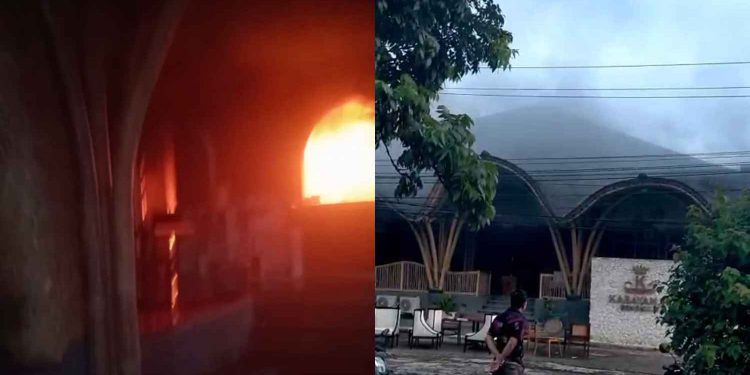 Diduga Korsleting Monitor CCTV, Restoran Sunda di Tengah Padang Nyaris Hangus Terbakar