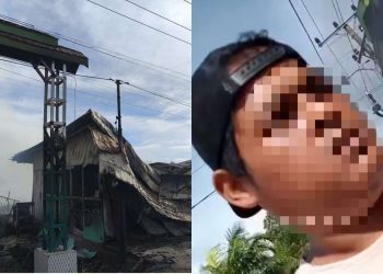 Kios Pasar Karmia Diduga Sengaja Dibakar, Terduga Pelaku Diperiksa Polisi