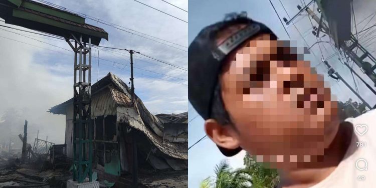 Kios Pasar Karmia Diduga Sengaja Dibakar, Terduga Pelaku Diperiksa Polisi