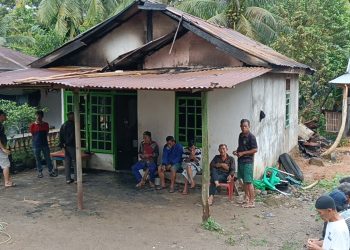 Rumah Warga di Desa Taba Teret Ludes Terbakar, 2 Unit Sepeda Motor Ikut Terlalap Api