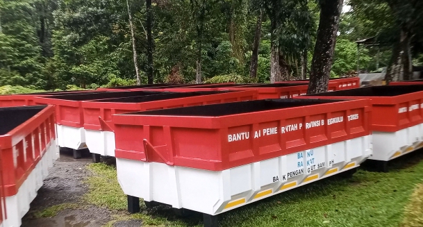 25 Kontainer Sampah Baru Akan Ditempatkan di Sejumlah Titik di Kota Bengkulu