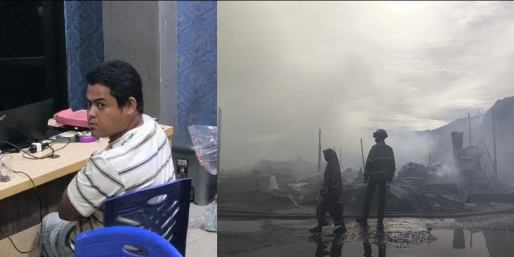 Kebakaran Pasar Karmia Jaya, Polisi Tetapkan Terduga Pembakaran Sebagai Tersangka