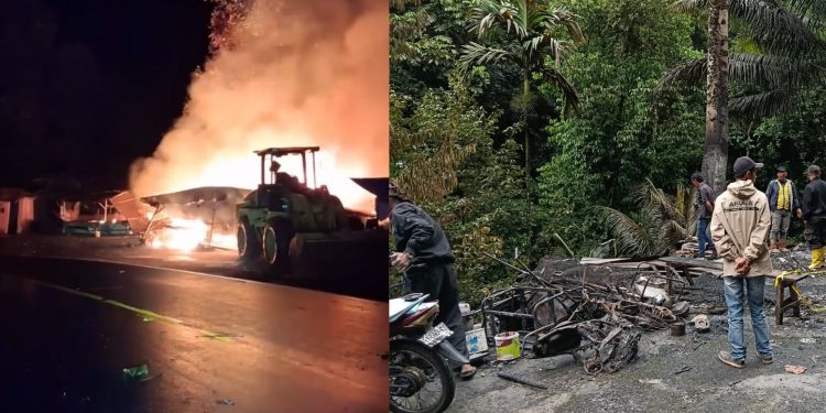 Warung Bengkel di Liku 9 Ludes Terbakar, Api Diduga dari Puntung Rokok