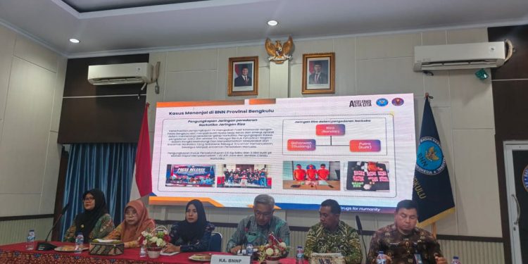 BNNP Bengkulu Lampaui Target P4GN 2025, Ungkap 19 Kasus dan Perkuat Pencegahan Narkotika
