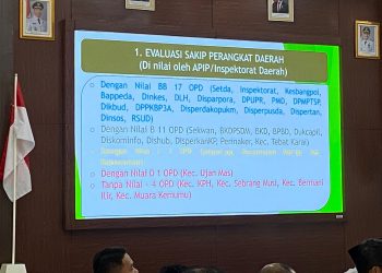 Hasil Evaluasi APIP, Lima OPD di Kepahiang Dapat Rapor Merah