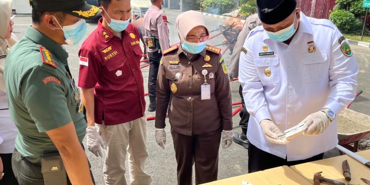 Narkotika hingga Senjata Api Dimusnahkan Kejari Bengkulu