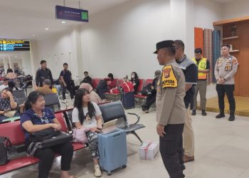 Pasca Libur Natal dan Tahun Baru, Kapolda Bengkulu Pantau Arus Balik di Bandara Fatmawati