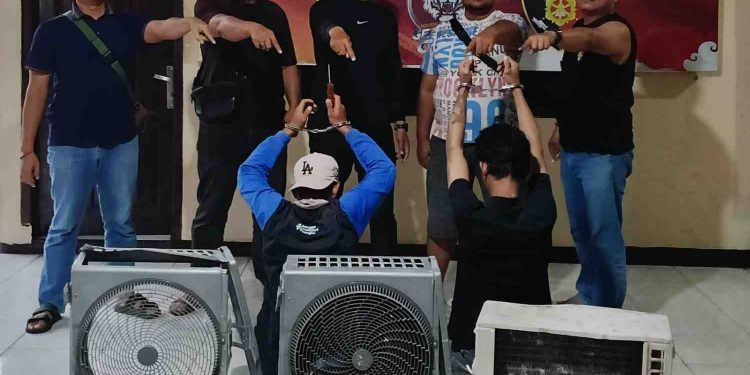 Kantor Gubernur Dibobol Maling, 8 AC dan Kompresor Raib, 2 Pelaku Dibekuk