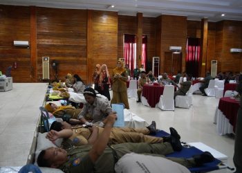 Korem 041/Gamas Gelar Bhakti Kesehatan Donor Darah Sambut HUT ke-80