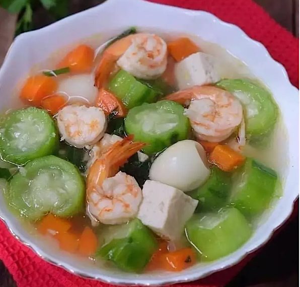 Resep Sup Oyong Udang Telur Puyuh: Cara Masak Kuah Bening Segar dan Sehat