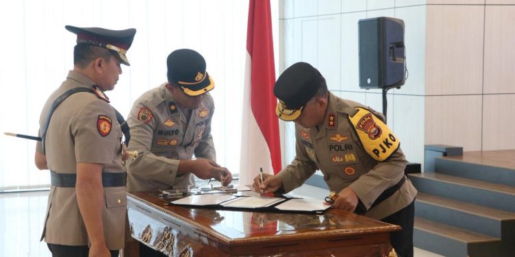 Polda Bengkulu Gelar Sertijab, Irwasda dan Kapolresta Resmi Berganti