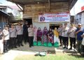 Program Bedah Rumah ke-69, Kapolda Bengkulu Pimpin Peletakan Batu Pertama Rumah Warga di Kota Bengkulu