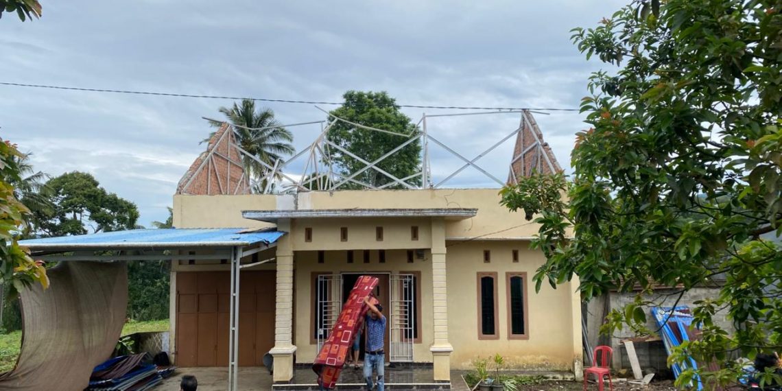 Badai Hantam Wilayah Kepahiang, Rumah hingga Fasilitas RSUD Rusak Parah