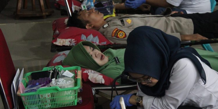 Sambut HUT ke-80 Korem 041/Gamas, Kodim Seluma Kumpulkan 207 Kantong Darah