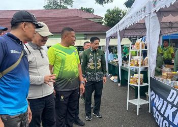 Peringati HUT ke-80 Tahun, Korem 041/Garuda Emas Gelar Jalan Sehat dan Bazar