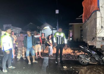 Pelajar 14 Tahun Tewas Ditempat, Hantam Truk Berhenti di Jalinsum Mukomuko